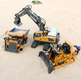 Dwi Dowellin Remote Control Excavator Toys for Boys,Construction Rc Excavators for Kids Age 4-7 8 9 10 Year Old,Ideal Toys,Batteries Included
