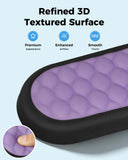 PVIPCZ Ergonomic Mouse Pad and Keyboard Wrist Rest Set (Black&Purple)