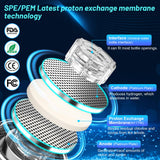 feknunc Hydrogen Water Bottle Generator, Portable Rechargeable Hydrogen Water, Hydrogen Water Ionizer Machine, with SPE/PEM Technology, for Home Office Travel Fitness Drinking
