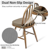 Shinnwa Dining Chair Cushions Set of 4, High-Resilience Foam Windsor Seat Pads,