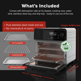 Nuwave PFAS-Free Steam Oven & Air Fryer, All-in-One Convection Cooker with Precision Steam Control, Toast, Air Fry, Sous Vide