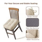 Codi 6 Pack Dining Chair Cushions, Thick Chairs Pads for Indoor Kitchen Room - Washable