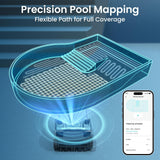 Aiper Scuba X1 Pro Max Pool Robot Vacuum & Robotic Pool Skimmer with 8,500 GPH Suction, Pool Mapping, 3μm Ultra-fine Filtration, Smart Surface Parking, for All Inground Pools, Grey