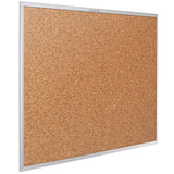 Quartet Cork Board, Bulletin Board, 8' x 4' Corkboard, Aluminum Frame (2308),Silver