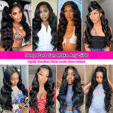 Aicrelery 13x6 Body Wave Lace Front Wigs Human Hair 20 Inch 13x6 Reddish Brown Lace Front Wigs Human Hair 34 Inch