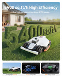 Mammotion LUBA 3 AWD 3000H Robot Lawn Mower for 0.75 Acre, 360° LiDAR+NetRTK+AI Vision Tri-Fusion Positioning, All-Wheel-Drive for 80% Slopes, 30 Multi-Zone Management, Cutting Height 2.2"-4.0"