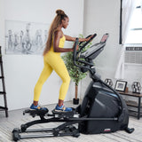 Elliptical Exercise Machine by Sole Fitness, Home Workout Equipment for Cardio, Running, and Walking, Adjustable Stride Length, 13.3" Touch Screen, Bluetooth, and Tablet Holder (Sole E95S)