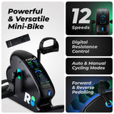 REATHLETE CYCLO: Under-Desk Bike/Pedal Exerciser | Desk Bike for Leg and Arm Exercises | Pedal Exerciser for Cardio Training, Fitness, & Rehabilitation | All-Digital, Light & Quiet Under-Desk Bike