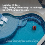 iGarden K Pro Cordless Robotic Pool Cleaner, 12H Runtime for Inground Pools, Wall Climbing & Waterline Scrubbing, 6604 GPH Suction, Smart AI Navigation, App & Touchscreen Control