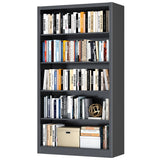 Adjustable 5-Tier Bookcase with High Weight Capacity,Bookshelves and Bookcases for Living Room,Offic