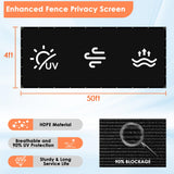 Privacy Screen Fence, Outdoor Fencing Panels, Garden Windscreen Mesh Shade Sail Net Barrier