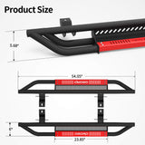 OEDRO Paintable Running Boards Fit for 2018-2026 Jeep Wrangler JL 2 Door