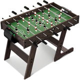 SereneLife Folding Foosball Table, 4’ x 2’ Full Competition Size Foldable Space Saving Table Soccer for Home, Arcade Game Room, for Indoor or Outdoor, Family Game Night, Perfect for Kids and Adults
