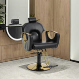 Barber Chair, Salon Chair for Hair Stylist, Height Adjustable Hydraulic Hair LOUVIXA