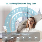 Titan Nido 3D l Full Body Massage Chair l AIR 3D Massage Mechanism l Rocking Motion Position l Voice Control l 2 Stage Zero Gravity Reclining l 7.5" Touchscreen Controller (Taupe)
