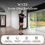 Wyze Smart Scale Ultra BodyScan with Handle – Wi-Fi & Bluetooth Body Composition Scale for Weight, BMI, Body Fat, Muscle Mass, and Segmental Measurement, 400 lbs, White