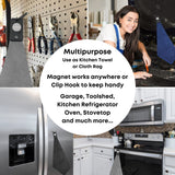 Playing It Forward Magnetic Golf Towel for Golf Bags with Clip for Men & Women, Waffle Weave Microfiber Towel, Set of 2