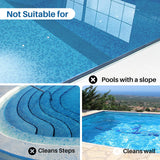 POOLPURE AquaGuard SE II Cordless Robotic Pool Cleaner - 120Min Runtime with 5000mAh Battery, Dual 30W Motor Power for Above Ground & Inground Pools, Auto Cleaning with Self-Parking