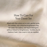 BOLL & BRANCH Signature Hemmed Duvet Set, King/Cal King, Mineral