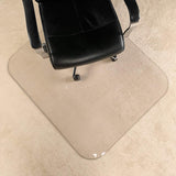 Crystal Clear 1/5" Thick 47" x 40" Heavy Duty Hard Chair Mat, Can be Used on Carpet or Hard Floor MuArts