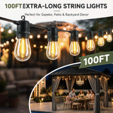 Aoxun 14'x10' Hardtop Gazebo with Hanging Lights, Gray