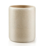 Marsui 2 Gallon Bathroom Trash Can, Round Marble Resin Bin, Gravel