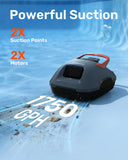 Gosvor Cordless Robotic Pool Cleaner, Efficient Pool Vacuum, 90 Min Runtime, Self-Parking, 7.5 lbs Lightweight, Suitable for Above Ground Pools up to 860 sq.ft, Craol