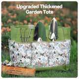 Gardening Tools 9 Piece and 10 Piece Heavy Duty Gardening Tool Set with Flower Organizer