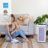 Medify MA-40 UV Light Air Purifier with True HEPA H14 Filter | 1,793 ft² Coverage in 1hr for Wildfires Smoke, Odors, Pollen, Pets | Quiet 99.9% Removal to 0.1 Microns | White, 2-Pack