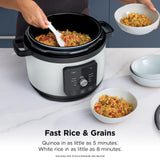 Ninja HyperHeat 9-in-1 Electric Pressure Cooker | 6.5 Qt Multi Cooker with Sear/Sauté, Slow Cooker, Rice Cooker, Sous Vide | 1200W | Fast Cooking, PFAS-Free Pot | White | PC201WH