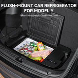 BODEGACOOLER 35L Built-In Car Refrigerator for Tesla Model Y- Ultra-Quiet Fast Cooling to -4℉, Smart App Control