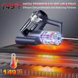 Teant Mattress Vacuum Bed Vacuum Cleaner with 253.7nm UV-C Light, Hyper Helix Motor with 16kPa Strong Suction & 33000 RPM/Min Tapping, HEPA Filter, 149℉ Heat & Ultrasonic & Anion for Bed and Pet.