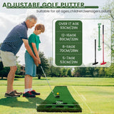 Golf Pong Putting Green Indoor Outdoor Golf Game Set with 2 Putters 2 Golf Balls 2 Golf Cups & Flags FARROLL