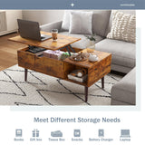 DUMOS Coffee Tables with Storage, Lifting Top for Living Room