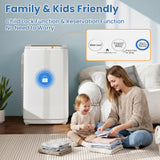 VCJ 17Lbs Portable Washing Machine, Full-Automatic Top Load Washer with 10 Wash Cycles, 3 Water Levels & LED Display, Compact Electric Laundry Washer for Apartment, Dorms, RVs and Camping