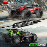 Lvcdzr 1:18 RC Cars, 2.4GHz 4WD High Speed 40 KM/H Remote Control car with Drift Wheel, All Terrain Off Road Monster Truck RC Drift Car with Gyro for Adults Boys 8-12