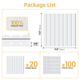 Large Cork Board for Walls 20 Pack Bulletin Board with 100 Adhesive Tabs
