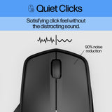 HP 280 Silent Wireless Mouse - Ergonomic, Right-Handed Design - 2.4GHz USB Wireless Connection - Multi-Surface