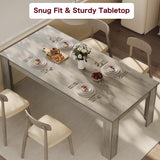 Garvee 71" Farmhouse Dining Table for 6-8 People, Rectangular Kitchen Table