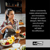 AdHoc Menage Classic Salt and Pepper Mill Gift Set - Salt & Pepper Seasoning Mill - Manual Mill Set with Ceramic Mechanism