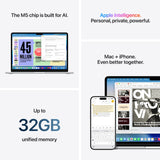 Apple 2026 MacBook Air 15-inch Laptop with M5 chip: Built for AI, 15.3-inch Liquid Retina Display