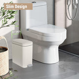Soft Close Garbage Can Step Wastebasket Container Trash Bin for Office Bedroom Kitchen Living Room