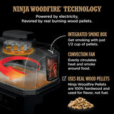 Ninja Woodfire ProConnect Premium XL BBQ Grill, 7-in-1, App Enabled, Blue