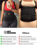 HOT SHAPERS Cami Hot Waist Cincher with Waist Trainer – Hourglass Essentials, Neoprene Vest for Full-Body Sculpting, Sweat Enhancement & Core Support Black