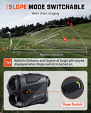 Golf Rangefinder with Slope - 1200 Yards Laser Range Finder Golf for Hunter, High-Precision Flag Pole Locking Vibration