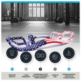 BOSU Helm Push Up Bar, Portable Pushup Exercise Equipment for Home Gym Training, Core, Abs and Upper Body Strength Workouts, Patriot Collection