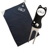 Aiming Fluid Golf Multi-Function Magnetic Golf Towel I Exclusive Wash Pocket I Magna-Anchor Technology
