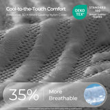 Sweetnight CoolNest 16 inch King Mattress, Cooling Memory Foam Mattress