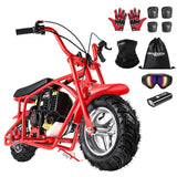 BRM40 Mini Gas Pit Bike for Teens 40cc 4-Stroke Dirt Bike for 18 MPH