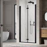 Shower Door 1/4" Clear Glass,Stainless Steel Hardware SUNNY SHOWER